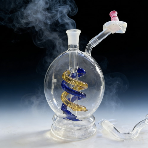 Coil glass bong portable - 4.5",