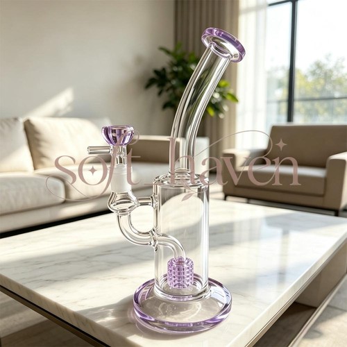 Purple glass water - 10",