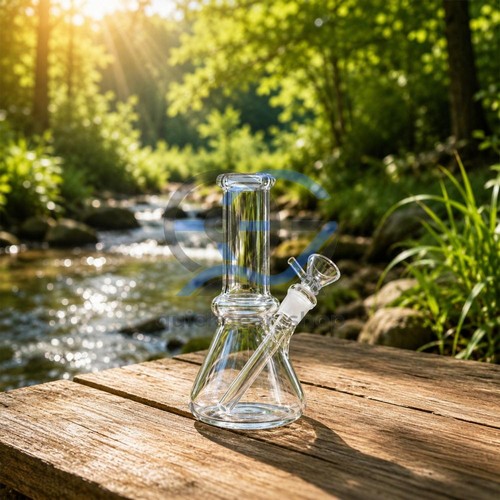 Small glass bong smoking - 6",