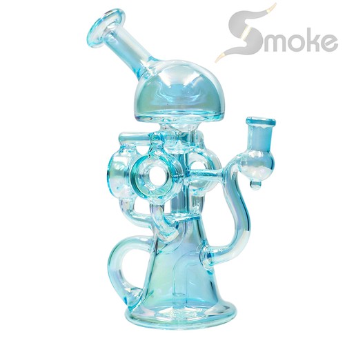 Blue hookah glass bong - 9'',