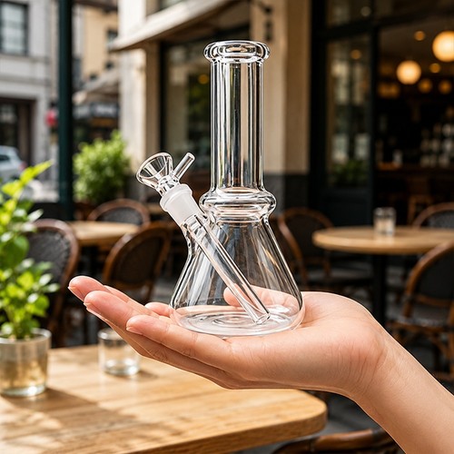Small glass bong - 6", smoking