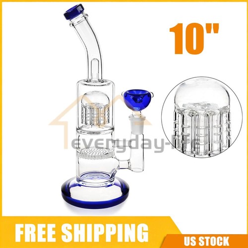 Blue heavy glass bong shisha - glass,