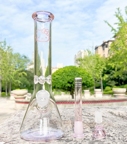 Pink glass bong thick - bong,