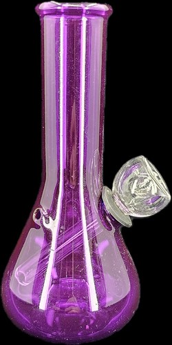 Purple glass tobacco mini - 5",