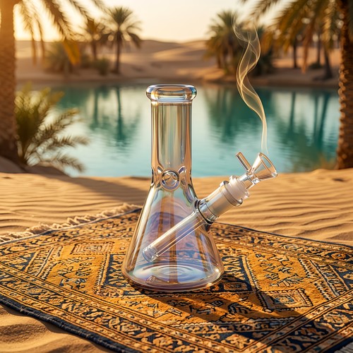 Mini glass bong - 6.1",