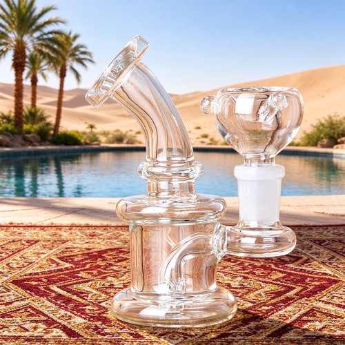 Mini glass bong tobacco - 4.3",