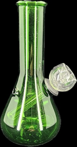 Green glass tobacco mini - green,