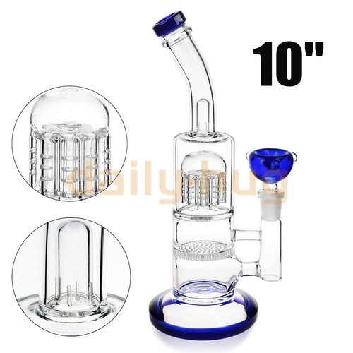 Blue heavy glass - glass, bong