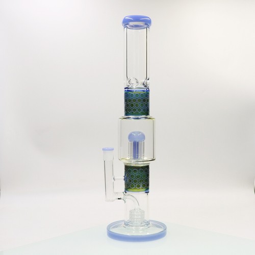 Silver fumed hookah glass - fumed,