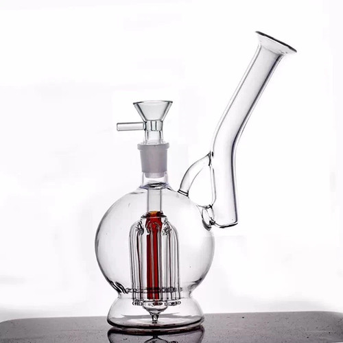 Glass bong arm tree - 6.5", perc