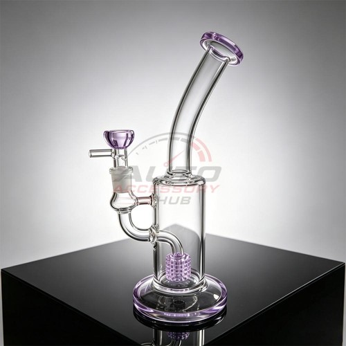 Purple glass water - 10",