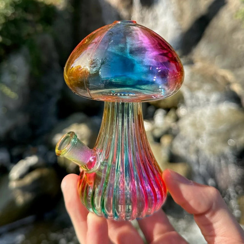 Cute mushroom glass bong - mushroom,