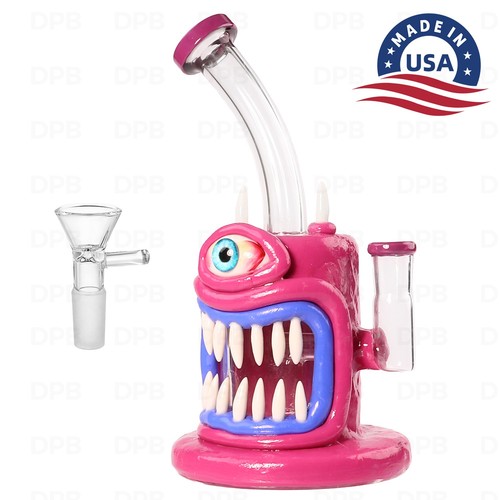 Purple glass water pipe - 10",