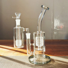 Bong in vetro spesso 9"