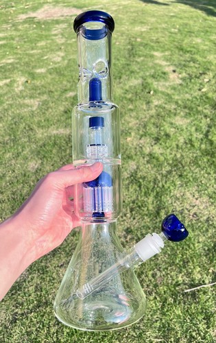 Heavy glass bong - 16'',