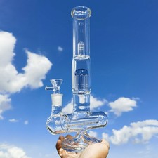 Thick 11" Glass Bong Inline
